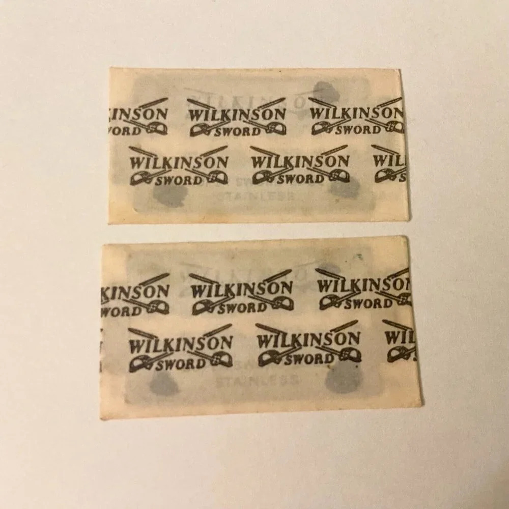 Vintage Wilkinson Sword Safety Razor Blades Lot of 2 Made  in England